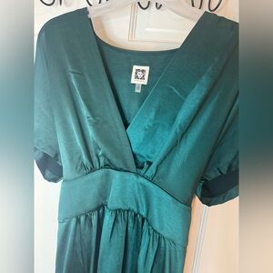 Anne Klein Teal  Dress with bow